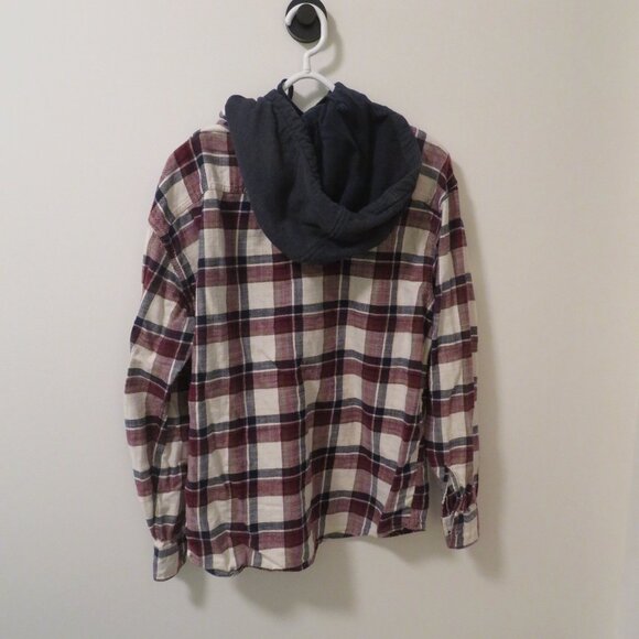 American Eagle hooded flannel shirt. Super Soft. Excellent Condition. Size XL. - Picture 3 of 4